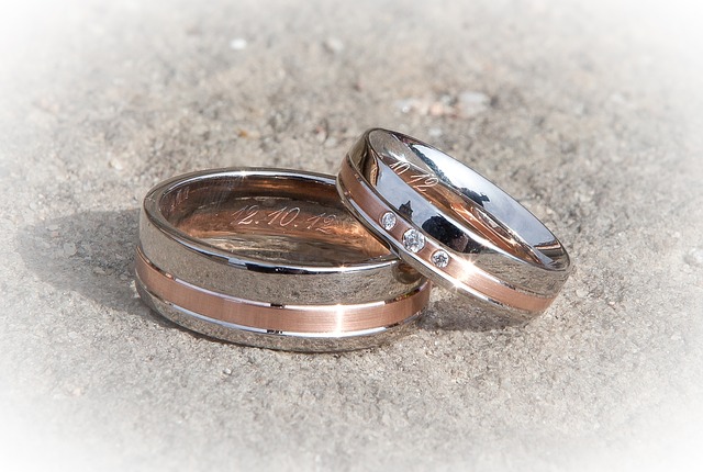 snubní prsteny, datum svatby