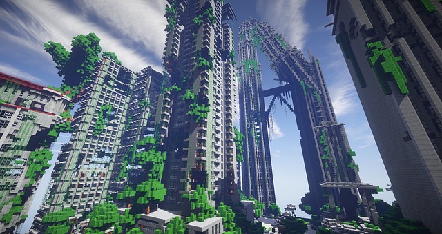 epické stavby v Minecraftu